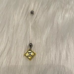BNWOT Baby on Board Bellybutton Ring